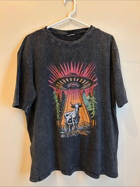 Space Cow Comfort Colors Tee